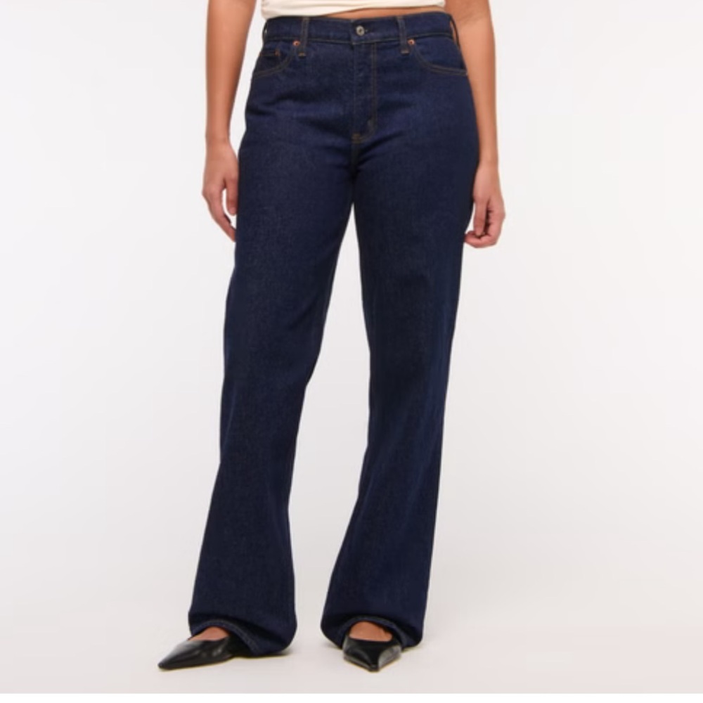 Abercrombie & Fitch Curve Love Low Rise Baggy Jean Short, 28